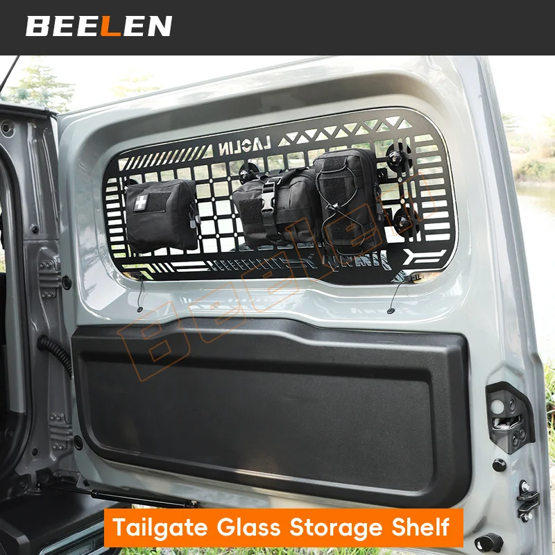 

for Suzuki Jimny 2019-2025 3Door JB64 JB74 Tailgate Window Organizer Tactical Molle Panel Modular Storage Racks