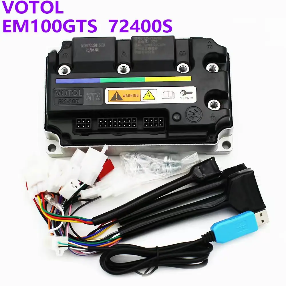 VOTOL EM100GTS 72400S 48 to 70v 200A 3kW brushless DC programmable electric motorcycle QS intelligent motor controller