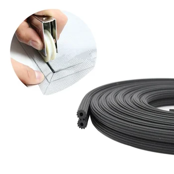 2-4 M Silikon Kauçuk pencere Sızdırmazlık Şeridi sineklikli kapı file kumaş yapışkan bant Sabit aksesuarlar Rüzgar Anti-sivrisinek Mühür Donanım