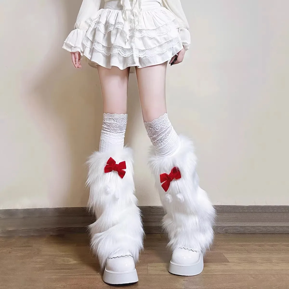 polainas-de-pernas-brancas-e-peludas-com-laco-vermelho-estilo-lolita-punhos-de-pernas-fofos-e-de-pelucia-natal-ano-novo-cosplay-kawaii-protetores-de-pernas-de-inverno-feminino-para-festas