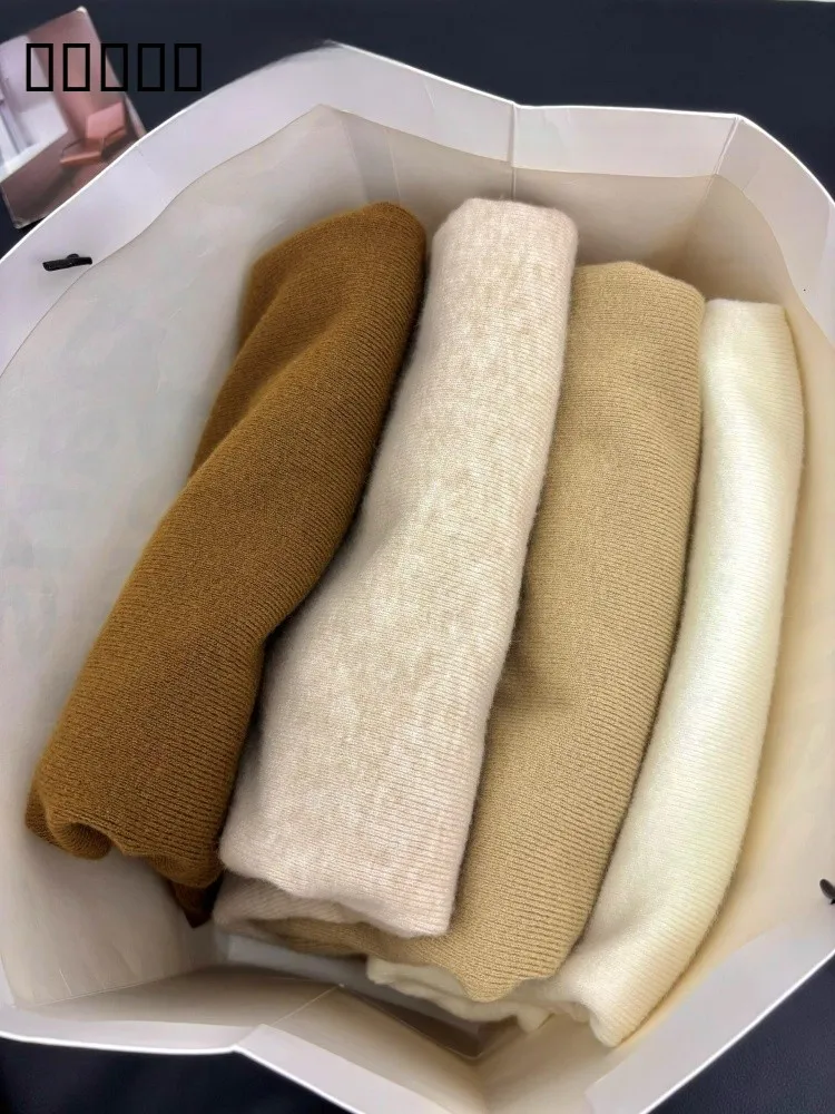 Américain rétro Long Sve tricoté pull femmes automne hiver coupe ajustée décontracté Base irt haut f col haut doux Sle