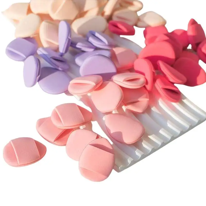 Mini-Finger-Puderquasten, 10 Stück, latexfrei, Taschenformat, Luftkissen-Puderquasten für Make-up-Nachbesserungen im Freien – Detail 10
