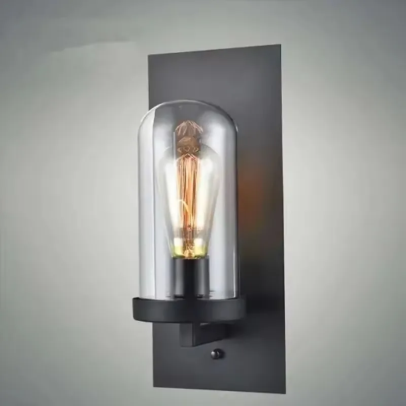Atmosphere Modern Minimalist Glass Wall Lamp Living Room Retro Home Decor Lighting Fixture Wall Lamp Bedside
