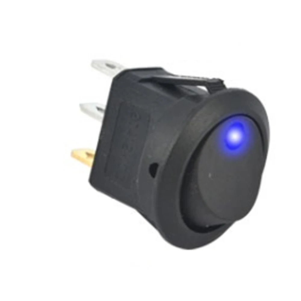 5PCS CAT-EYE 3 PIN Rocker Dot Boat Waterproof LED Light Toggle Switch SPST ON/OFF 24V 20A DC 4 Colors