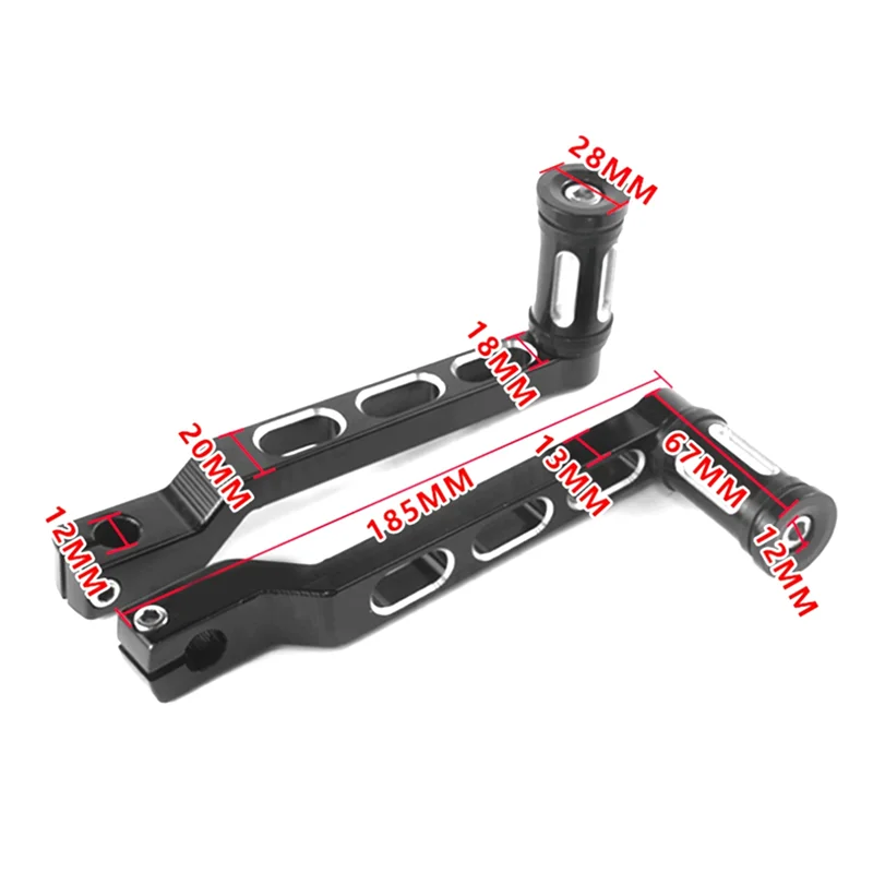 AB16-رافعة تحول معدات الدرجات النارية Footpegs كعب تو الدواسات ذراع السرعة شيفتر لجولة الطريق الإنزلاق الملك سوفتيل