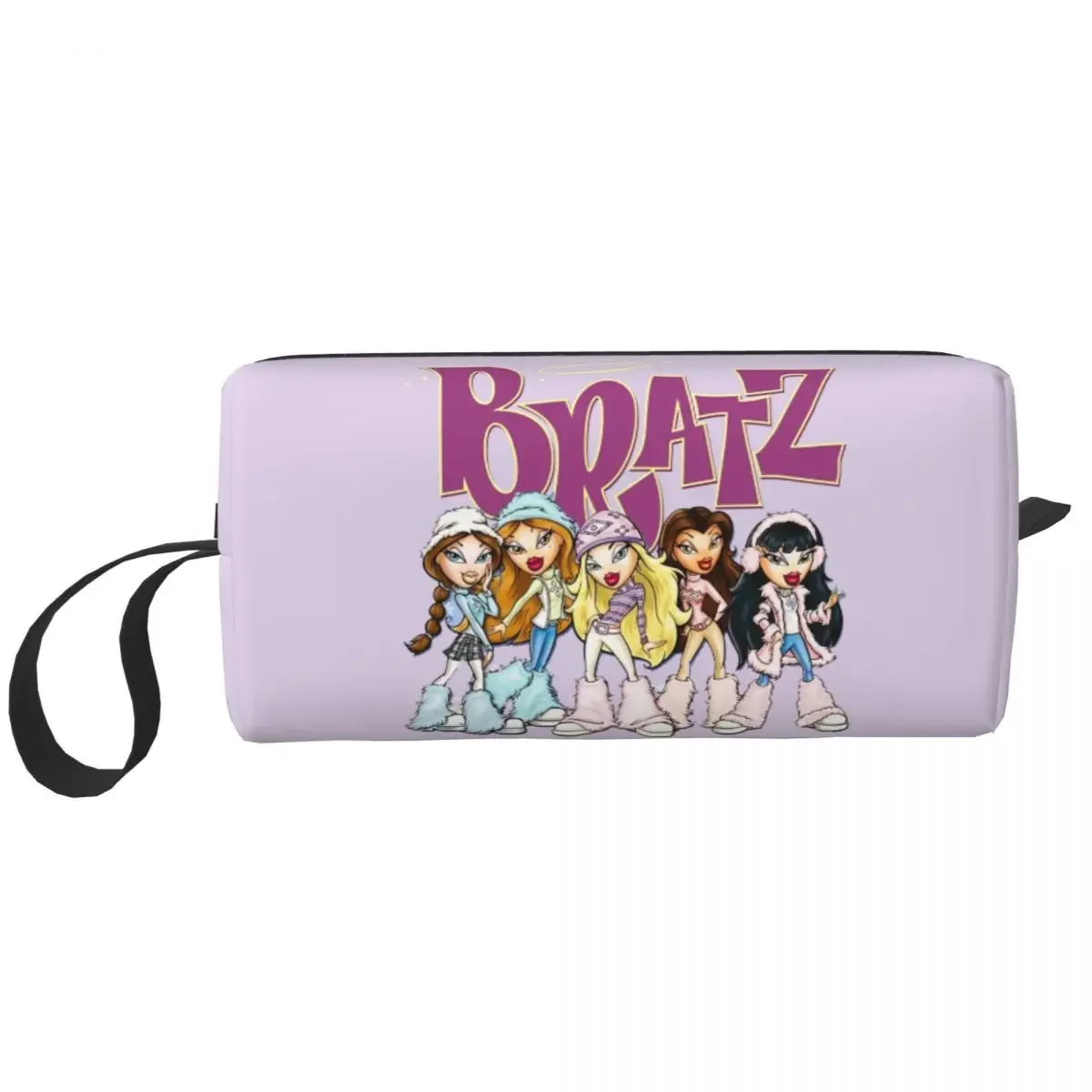 

Custom Sexy Bratz Rock Angelz Cosmetic Bag Women Big Capacity Cartoon Manga Anime Makeup Case Beauty Storage Toiletry Bags