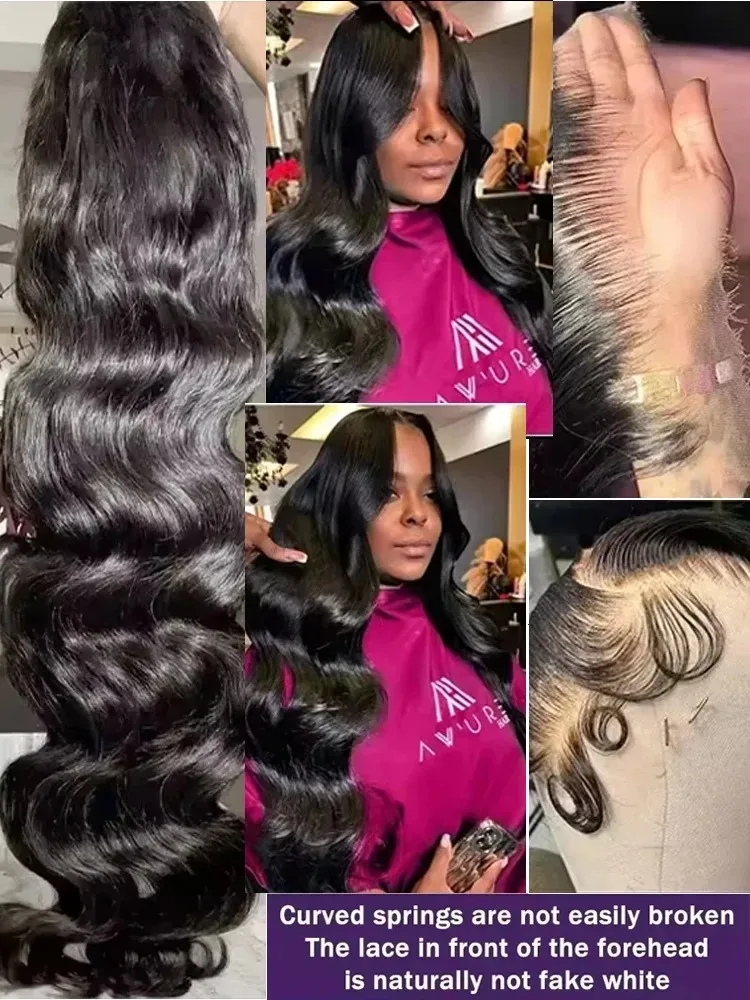 13x6 13x4 HD الدانتيل أمامي خصلات الشعر المستعار الإنسان الجسم موجة 32 34 بوصة قبل قطعها شعري طبيعي الدانتيل الجبهة الباروكات شعر الإنسان للنساء