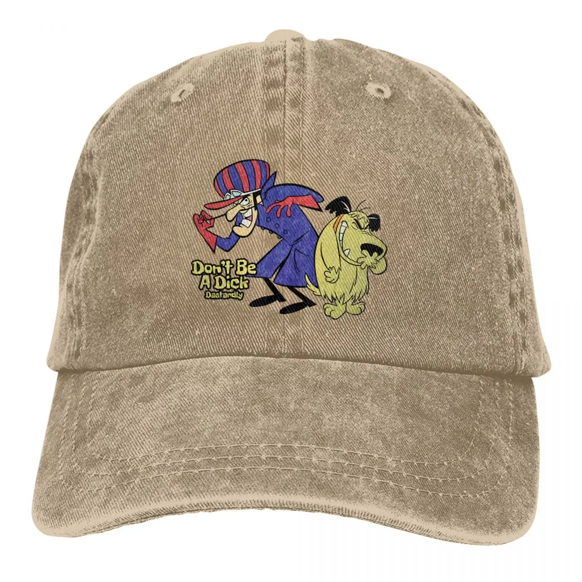 Fashion Muttley Wacky Races Baseball Caps Men Women Distressed Washed Headwear Outdoor Workouts Caps Hat