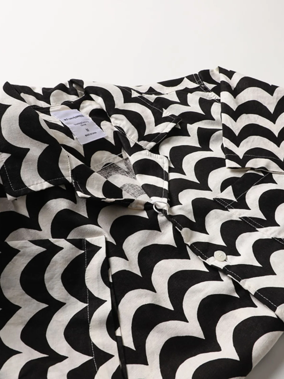 

Retro Japanese Sle Cotton Linen Print Loose ort Sve Cuba Collar Men's irt Summer Casual Beachwear Trendy Youth