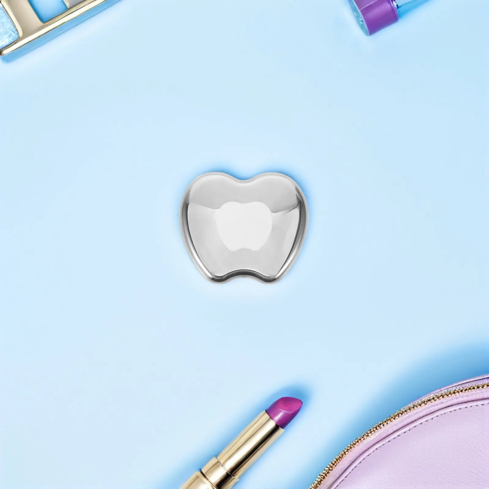 

Stainless Steel Facial Guasha Massager Shape Ergonomic Face Scraping Tool for Skin Tightening Puffiness Relief Portable