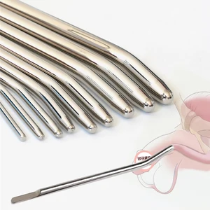 Mainan Seks Dewasa untuk Pria Steker Penis Peregangan Barang Pribadi Pria Kateter Baja Tahan Karat Kepala Halus Dilator Suara Uretra Dilator 10 dilator uretra penjualan terbaik - №