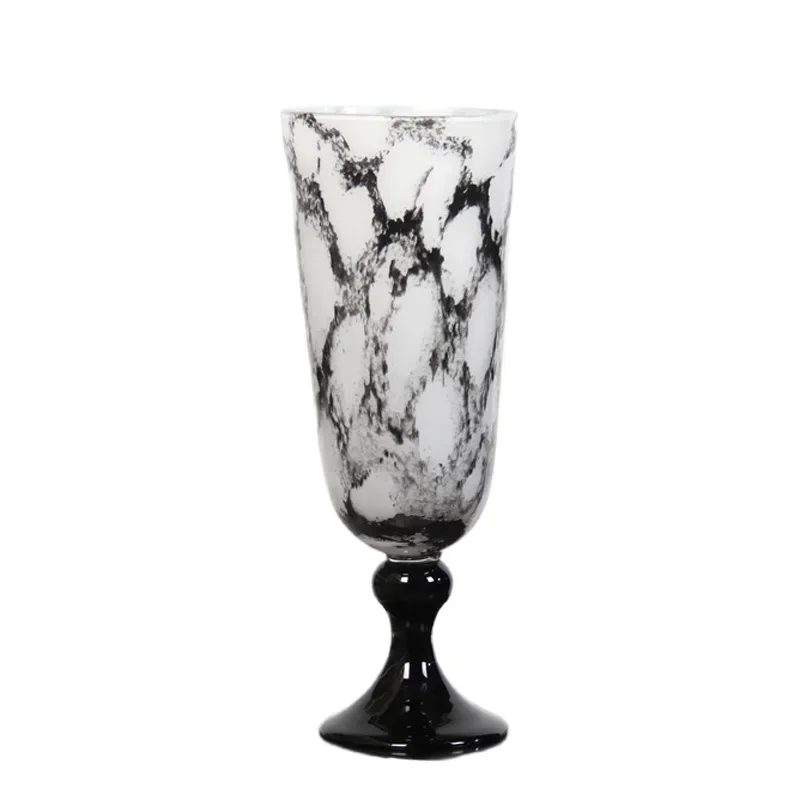 

Premium European retro vase desktop ornament decoration large diameter wind lamp vase