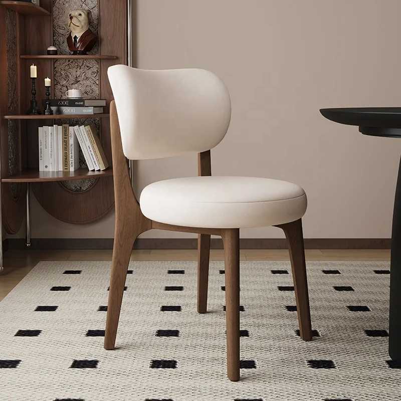 Modern Luxury Dining Chairs New Design Fabric Leather Cafe Living Room Decorative Mortise Tenon Chairs Стулья Дизайнерские