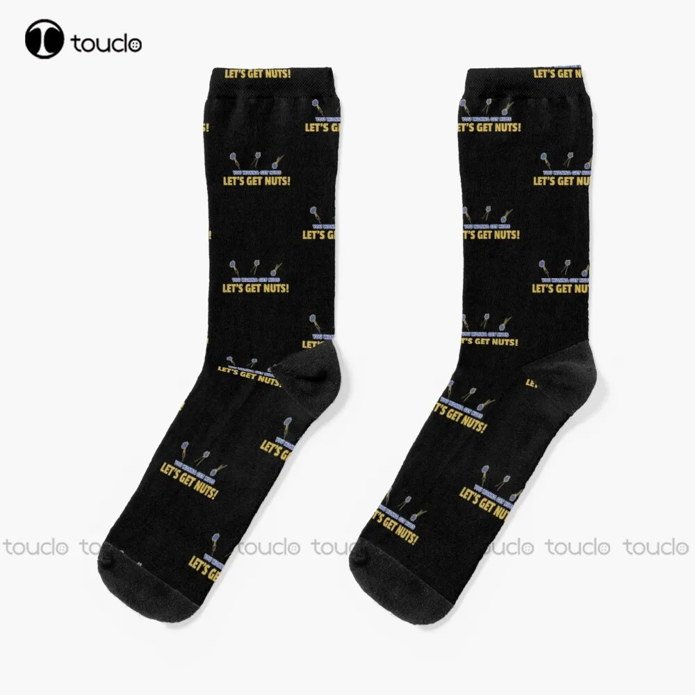 

Let'S Get Nuts Jerry Seinfeld Frank Costanza Socks Women'S Socks 360° Digital Print Unisex Adult Teen Youth Socks Gift