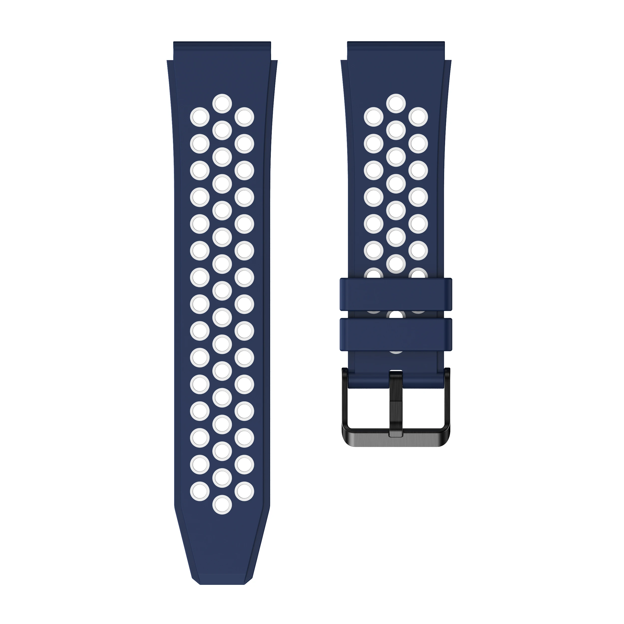 22mm Lug Strap For Zeblaze Ares 3 Pro / Stratos 3 2 Sport Silicone Watch Band Replacement Wristband For Zeblaze Vibe 7 Pro/Lite