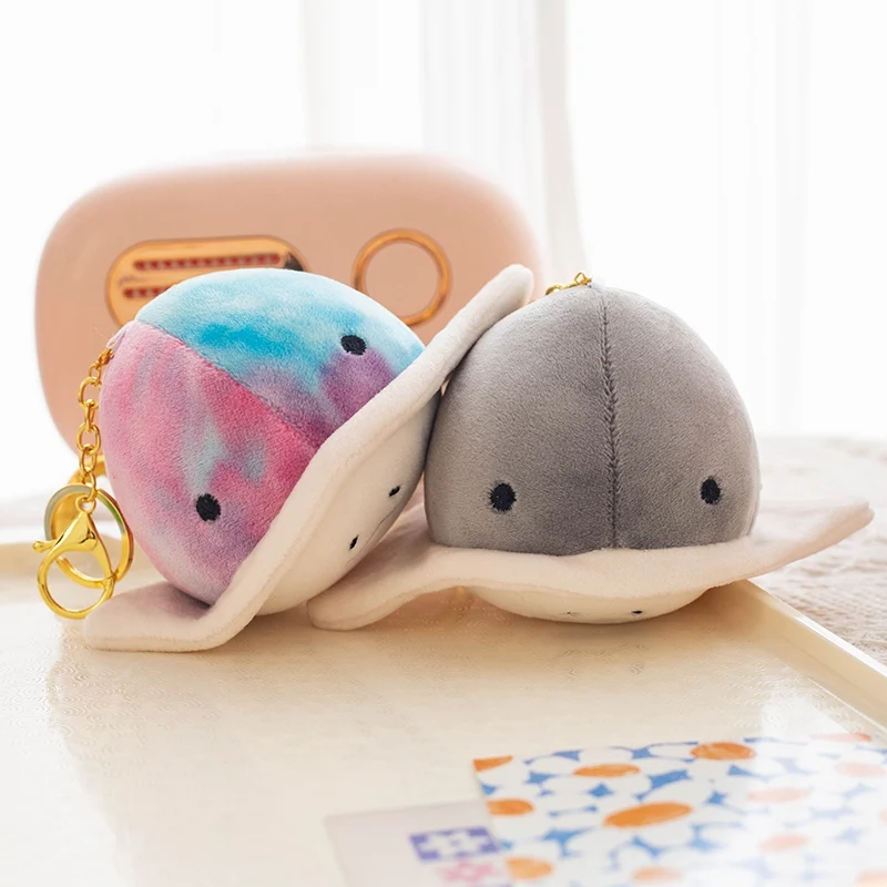 12CM Devil Fish Anime Key Chain Plush Manta Ray Kawaii Backpack Pendant Cute Children's Gift Kawaii Plush Ray Pp Cotton Materi