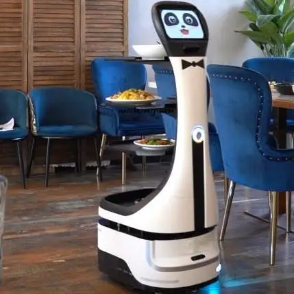 Artificial Intelligence Robot Restaurant Service Robot Food Delivery Restaurant Equipment Remote Control Waiter Robot