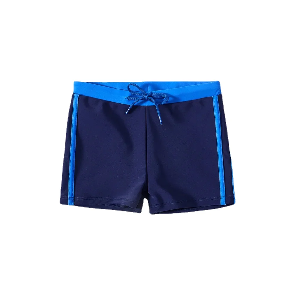 New 2024 Boys Trunks 4-12 Years Swimming Trunks For Boys Blue Children\'s Swimwear Kids Trunks Bathing Suit