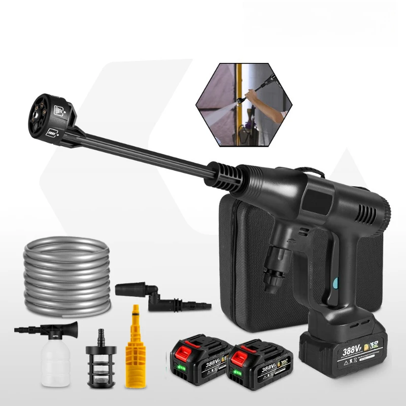 

High Pressure Car Wash Water Gun Household Electric Car Wash Wireless High Power Portable High Pressure Cleaner