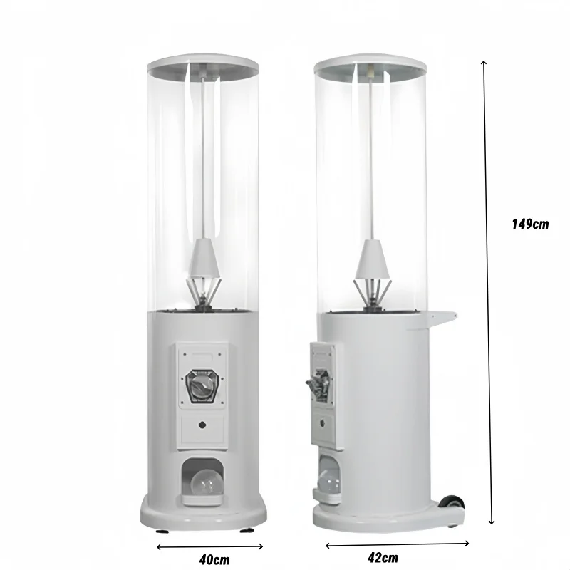 

100mm Coin Operated Game Capsule Toy Vending Gachapon Twisting Egg Gacha Machine for Amusement Park
