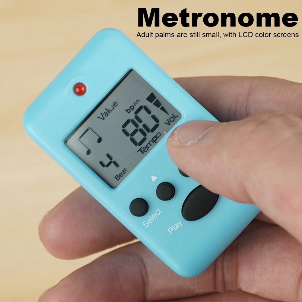 Electronic Metronome Portable Pocket Metronome Loud Sound Tempo Metronome Mini Metronome for Piano Guitar Flute Drum