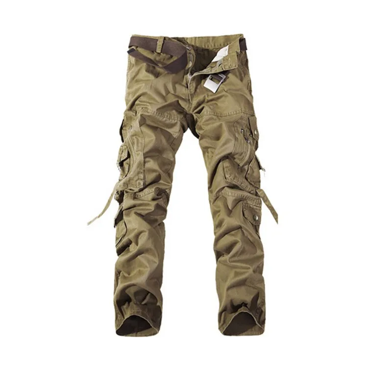 Men's Overalls Versatile Long Pants Outdoor Loose Large Size Multi-bag Pants