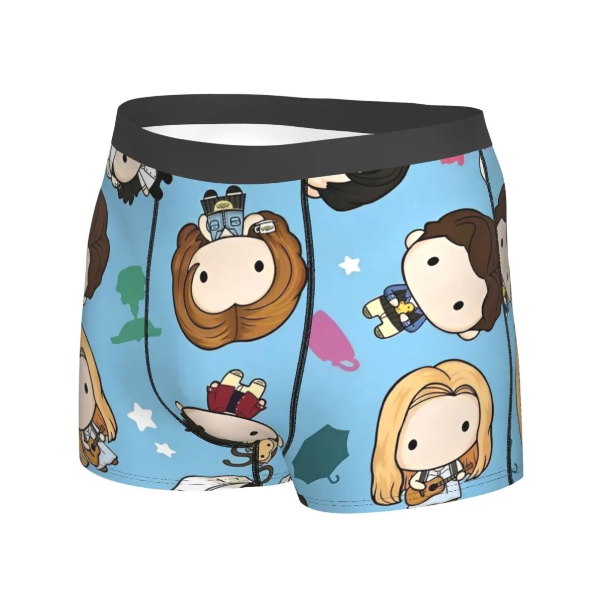 كارتون فريندز كوميدي الملابس الداخلية التلفزيون الأمريكي الذكور السراويل ملخصات تنفس الملاكم السراويل جودة كبيرة الحجم السروال #2