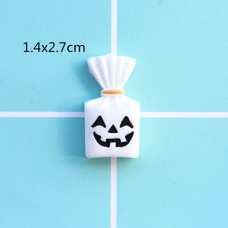 10 Stück Harz Halloween Geist Screaming Flatback CabochonScrapbooking DIY Handwerk Dekoration Zubehör Teile Kawaii Handyhülle Charm