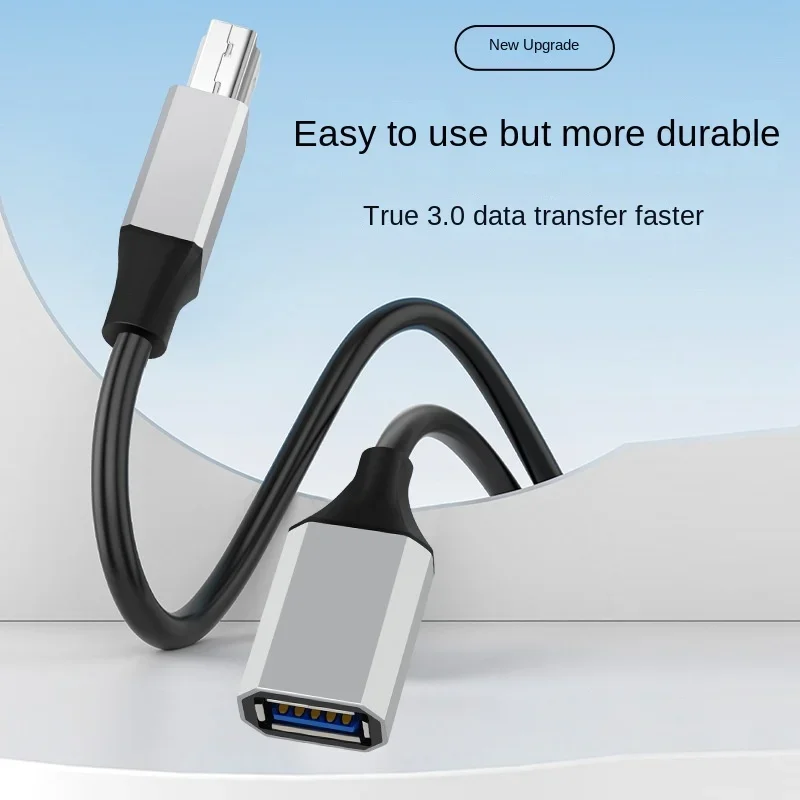 USB Extension Cable USB 3.0 Female to Type B Male Connector 0.5m for Canon Epson ZJiang Label USB 3.0 Scanner Printer Cord