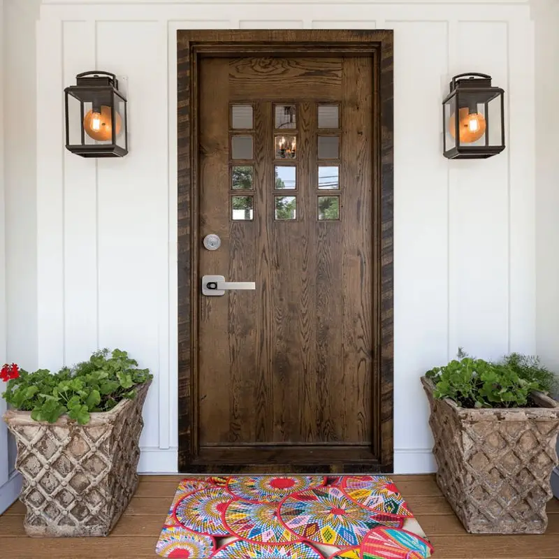 Ethiopian Habesha Art Doormat Anti-Slip Kitchen Bath Mat Toilet Floor Door Entrance Carpet Rug