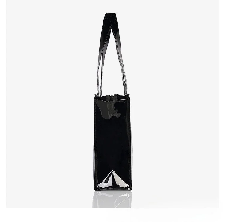 Cartoon-Print PVC Wasserdichte Tragetasche für Frauen, Lässige Tragbare Schulterhandtasche, Outdoor-Einkaufs- und Pendeltasche für den täglichen Gebrauch ﻿ – Detail 8