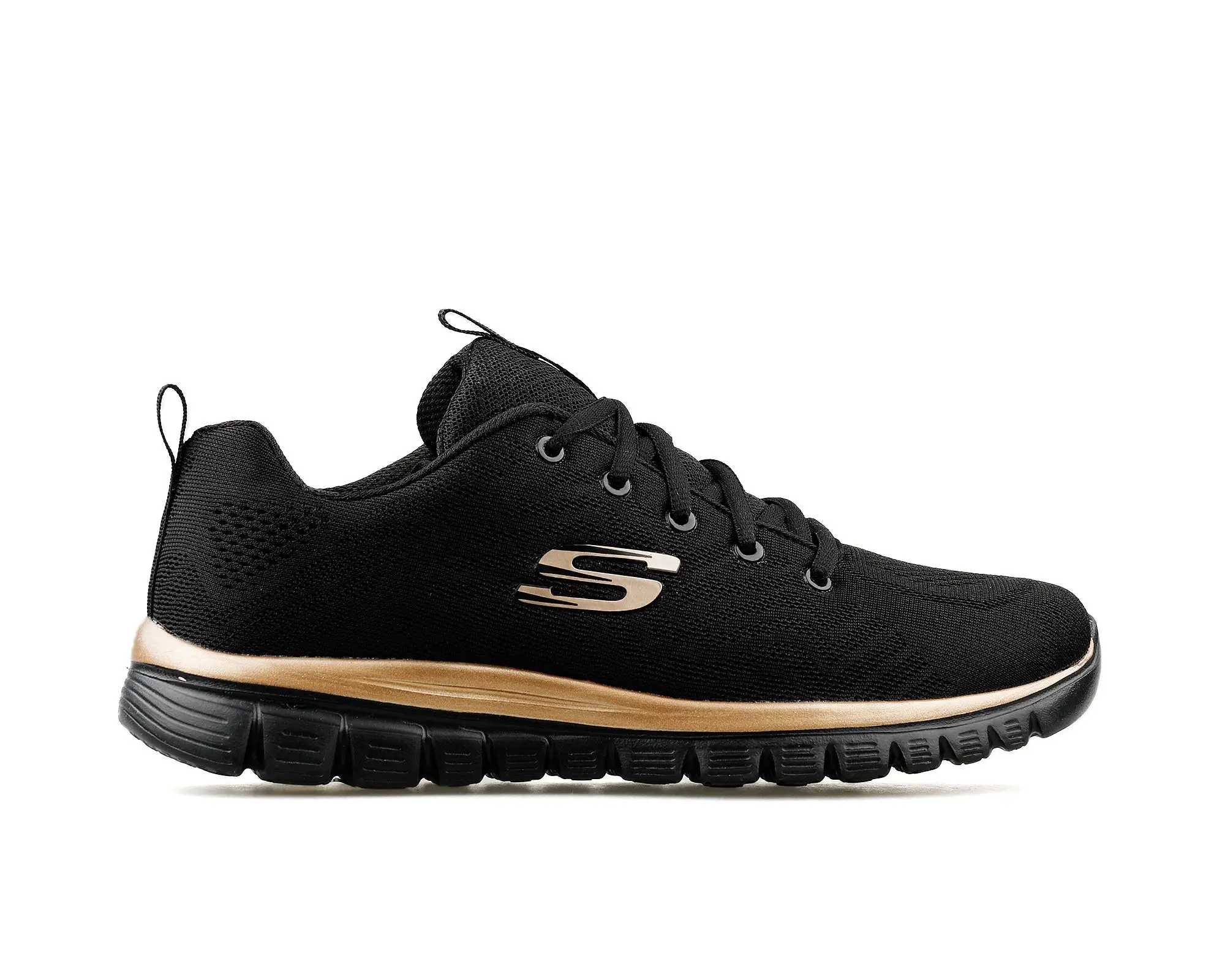 Skechers Graceful Get connect scarpe Sneakers da donna moda scarpe Casual stringate appartamenti da donna suola morbida scarpe da donna nere