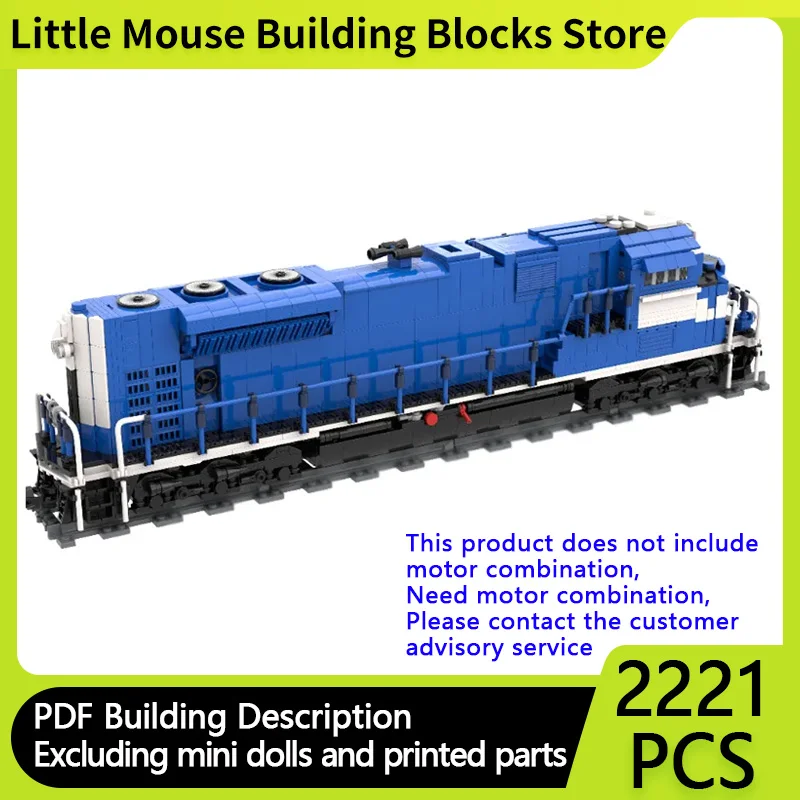 

Модель городского автомобиля MOC, строительные кирпичи SD70ACe, дизельный локомотив, модульная технология, сборка, детские игрушки, костюм, подарки, праздник