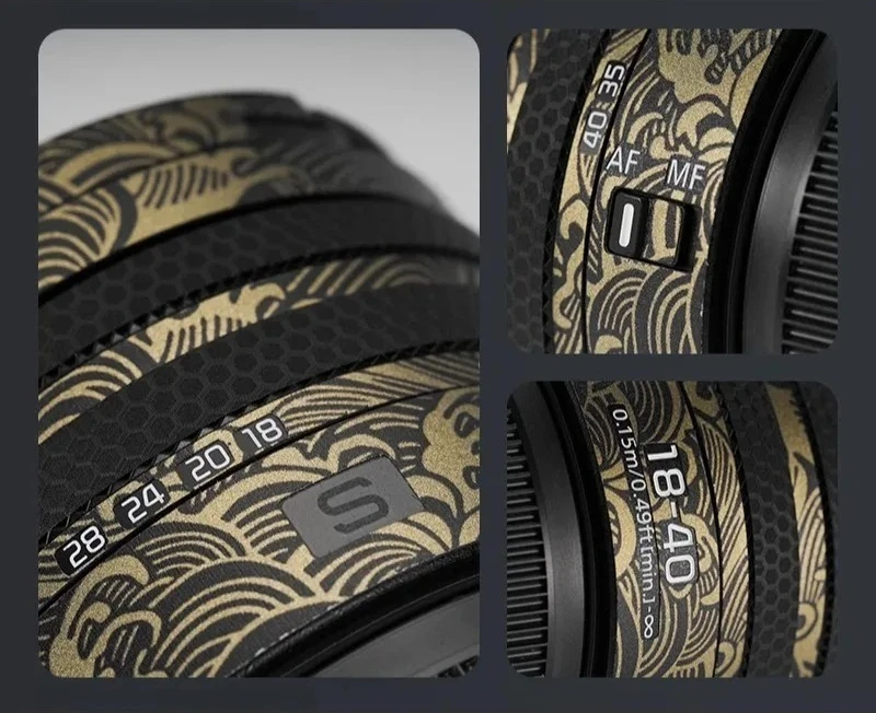 

Наклейка на объектив Panasonic Lumix S 18-40mm F4.5-6.3, защитная пленка от царапин, защитная пленка для корпуса, наклейка-скин 18-40