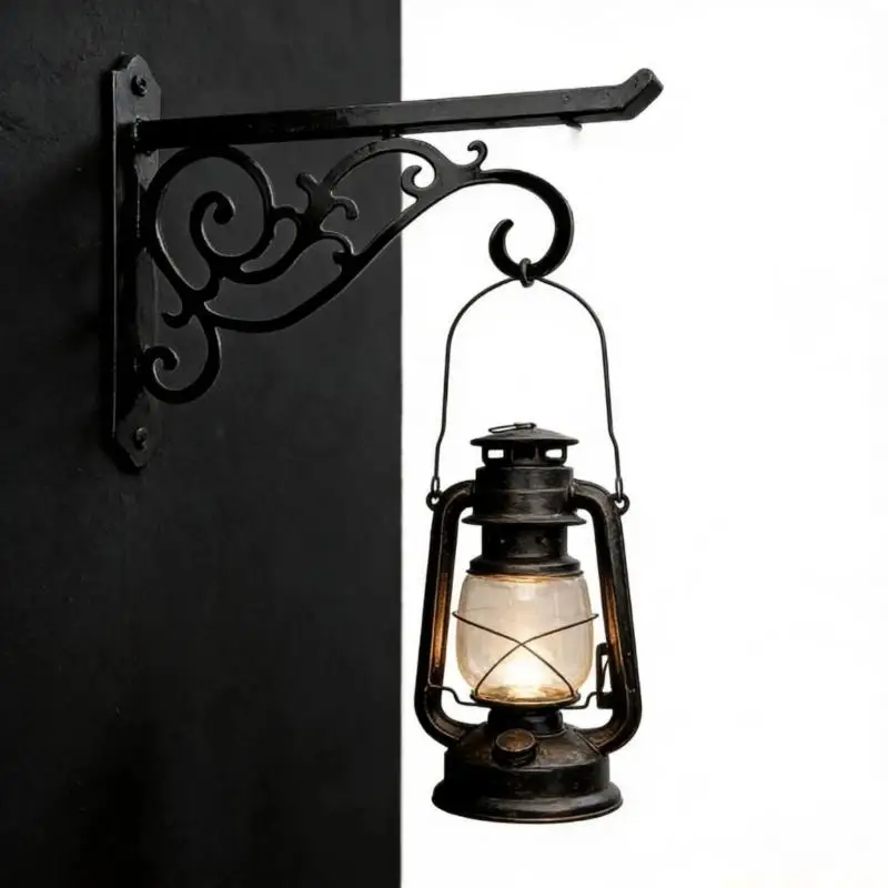 QX2E Heavy Duty Garden Hanging Brackets Featuring Delicate Bird For Plant Pots