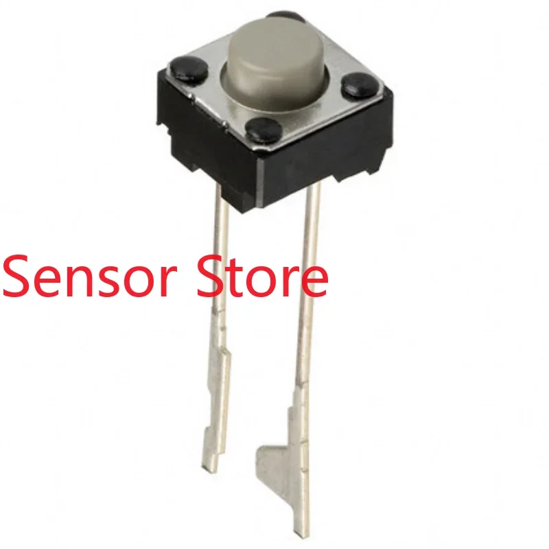 

10PCS B3F-6022 Inline 2-pin Light Touch Switch 6*6*5 Square Silver Plated 1.47N