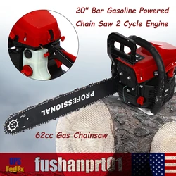 58CC Petrol Chainsaw, 2kw Handheld Petrol Chain Saws, 20 Inch Gasoline Chainsaw for Tree Wood Farm Ranch Forest Cutting Use