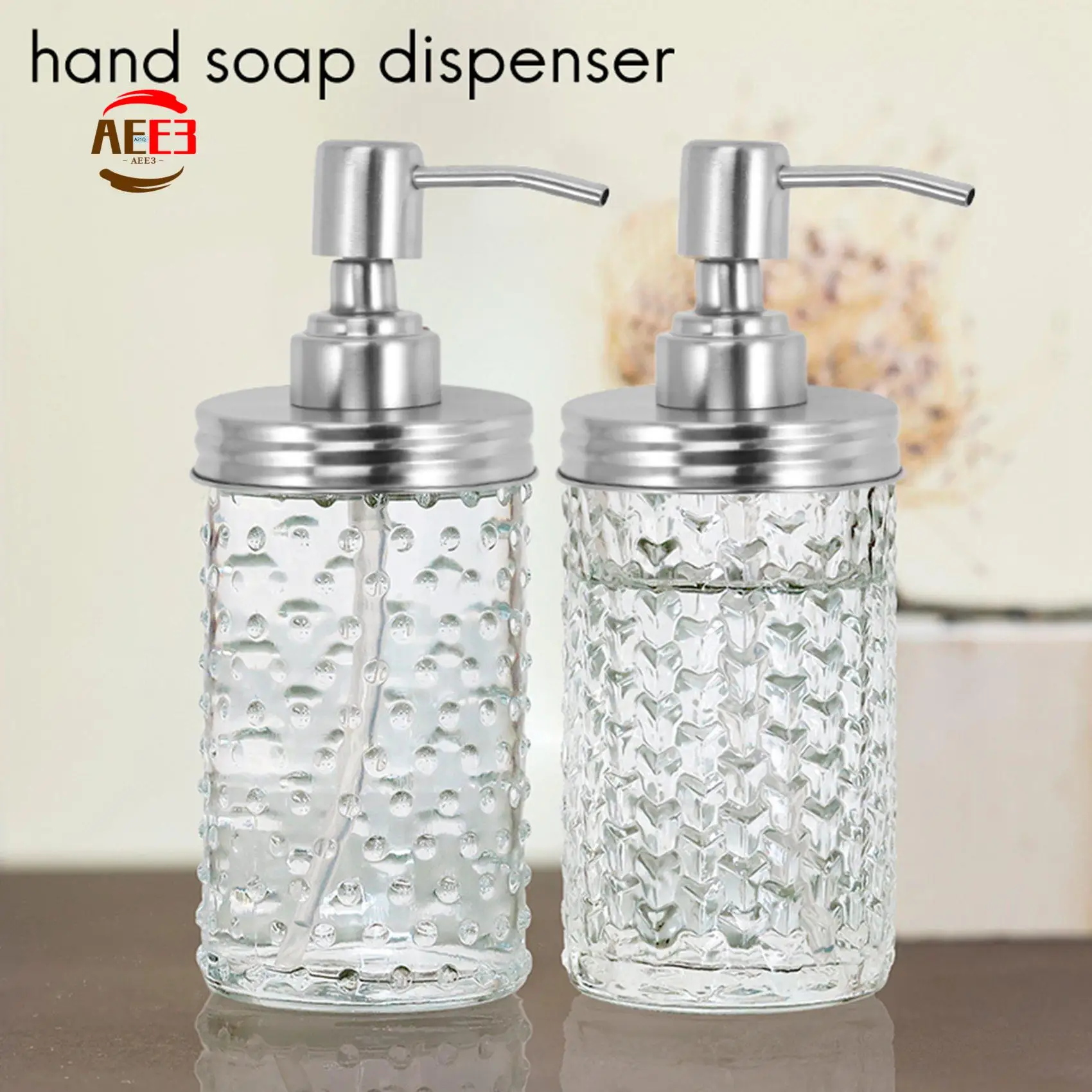 

AEE3-2 упаковка, набор крышек для дозатора мыла из нержавеющей стали, насос для дозатора лосьона, крышки для дозатора мыла, защита от ржавчины, ванная комната