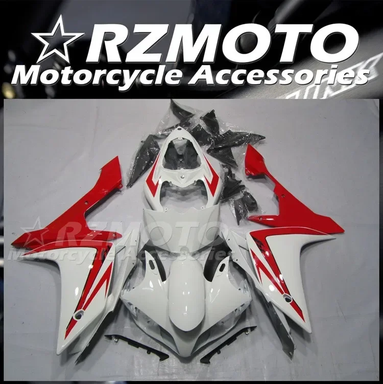 

4Gifts New ABS Motorcycle Whole Fairings Kit Fit for YAMAHA YZF - R1 2007 2008 07 08 Bodywork Set Custom Red White