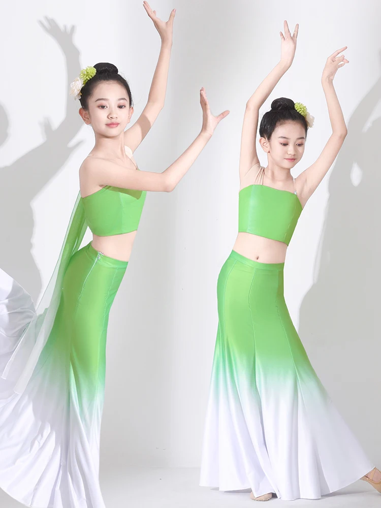 

Новый костюм для тайского танца, детская юбка для выступлений, для фестиваля водных игр, для народных танцев, для театральных постановок, для девочек