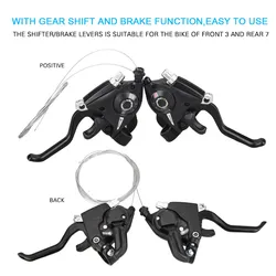 1Pairs EF51-7 /EF51-8 Mountain Bike Brake Lever Shifter Set Aluminum Alloy 3x7/3x8 Speed Shifter Bike Accessories Bike Part Gear