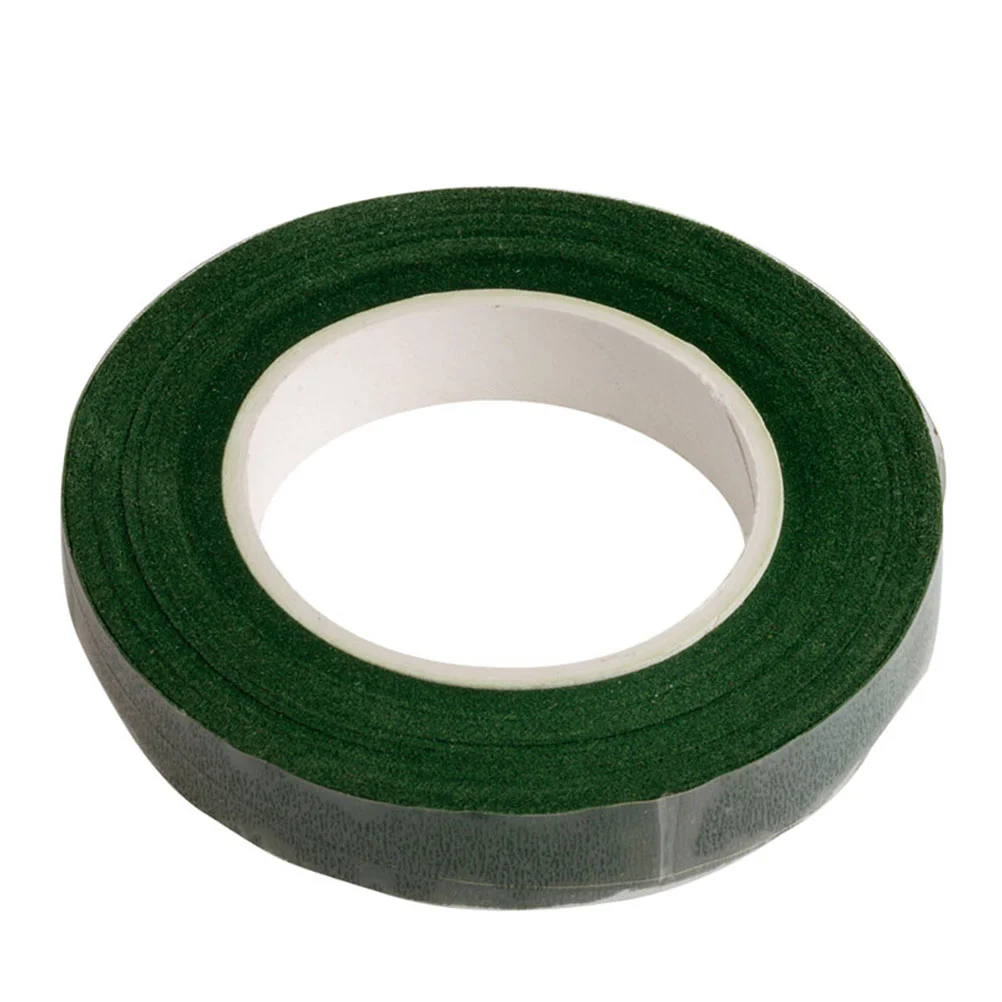 Wide Dark Green Floral Tapes Adhesive Packing Tape for Bouquet Stem Wrap Florist Tape Floral Tape Green