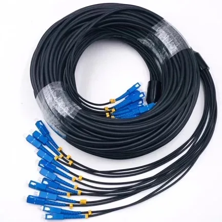 fiber patchcord LC outdoor 12 cores 1m-40m armored 20m 12C SC FC ST APC UPC SM TPU LSZH waterproof jumper optical FTTH 12 fibers