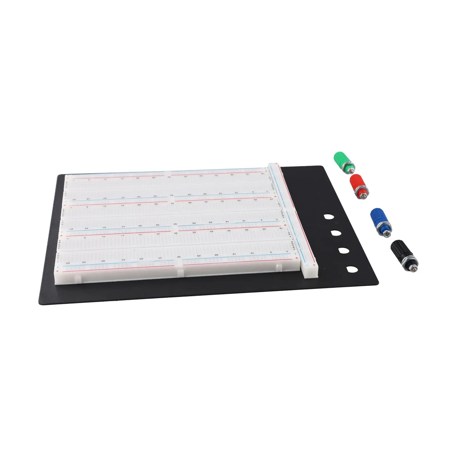 

2390 Solderless Breadboard Circuit Test Board 2390 Tie Points 4 Binding Posts Aluminium ABS 16.5*10.1*0.85cm Electrical Equipmen