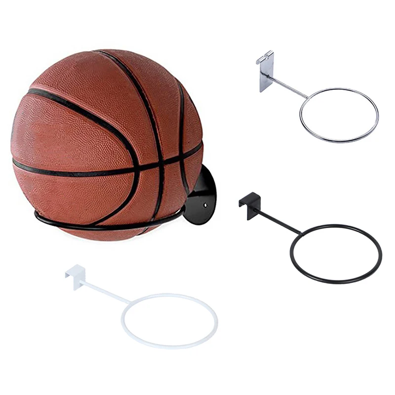 Wall Mounted Basketball Storage Rack Iron Multi-purpose Football Display Shelf Ball Holder Space Saving Living Room Decor