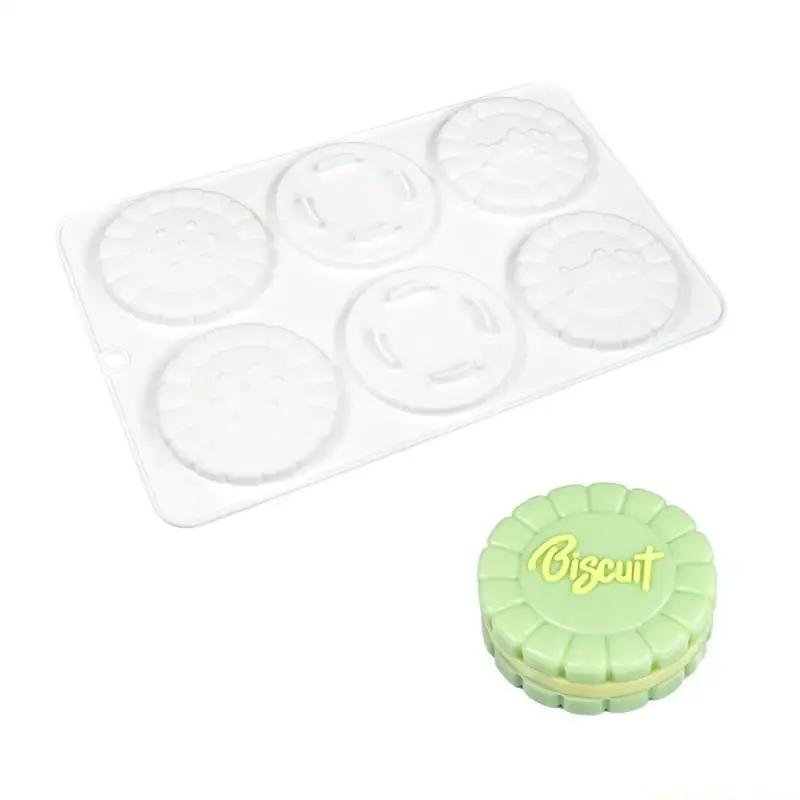 QX2E Multifunctional 6 Well Silicone Molds Multipurpose Silicone Cake Pan Excellent For Professional And Home Baking Needs