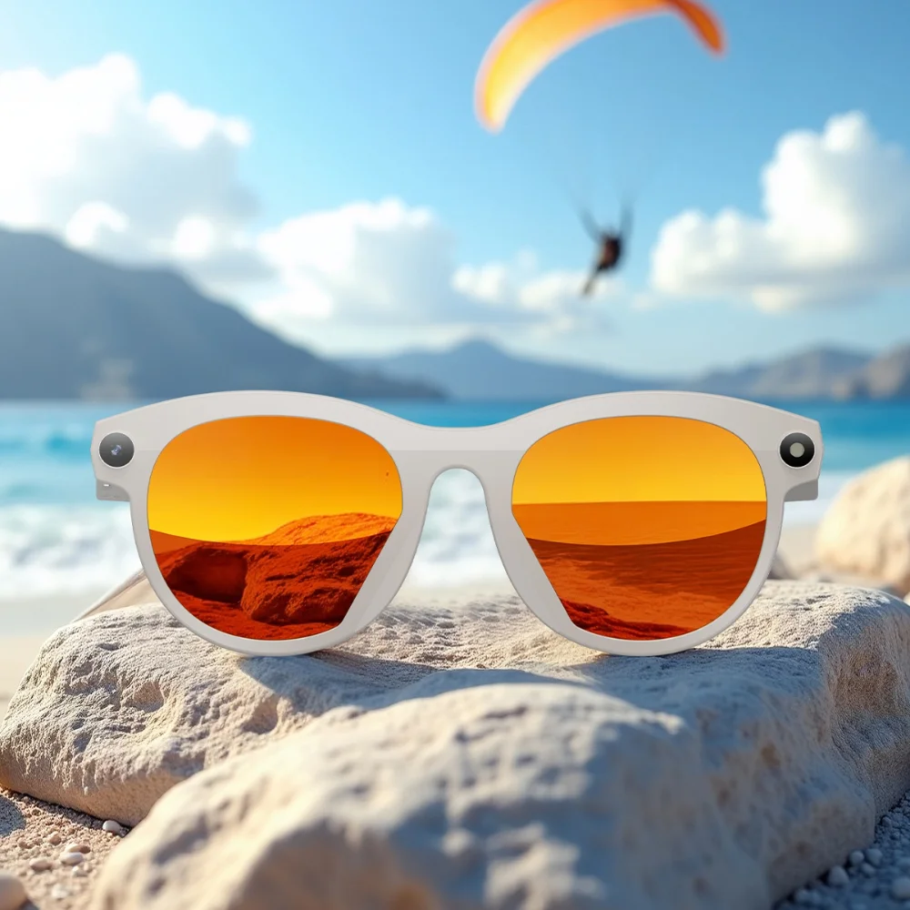 

Умные очки с искусственным интеллектом для езды на велосипеде на открытом воздухе и камерой мощностью 200 Вт, голосовой вызов, музыка и видео, перевод в реальном времени, водонепроницаемые Bluetooth-наушники