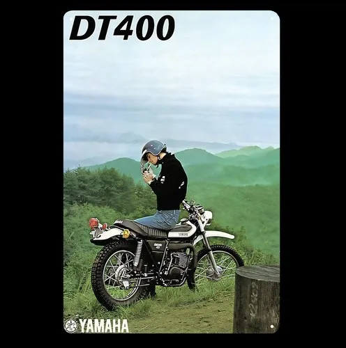 Dt400 Off-Road Motorcycle Metal Poster Tin Sign 20x30cm-aluminum