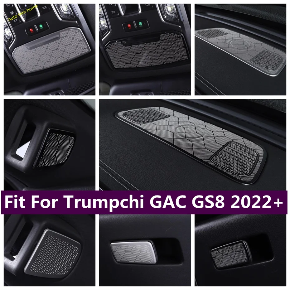 Air AC Outlet Decor Frame Pillar A Stereo Audio Loudspeaker Glove Box Cover Trim For Trumpchi GAC GS8 2022 2023 Car Accessories