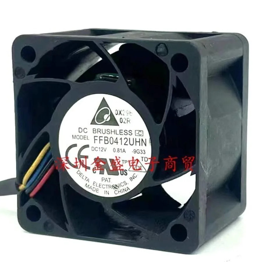 For Delta FFB0412UHN 4028 DC12V 0.81A 4CM 4-Wire Server Cooling Fan